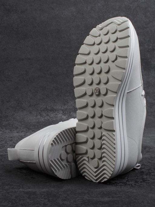 03-A1011-9 WHITE Полуботинки спортивные женские (натуральная кожа)