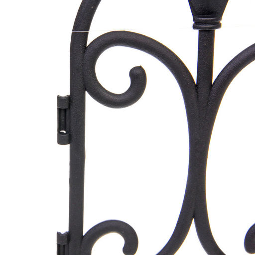 Садовое ограждение "Узор" (1 секция 60*31,5 см), Черный