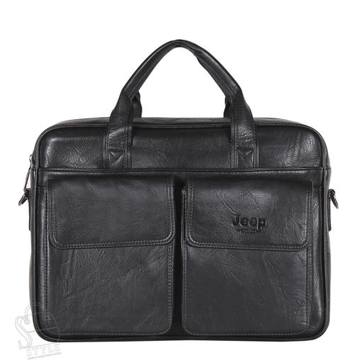 Портфель мужской 1802-01 black Jeep
