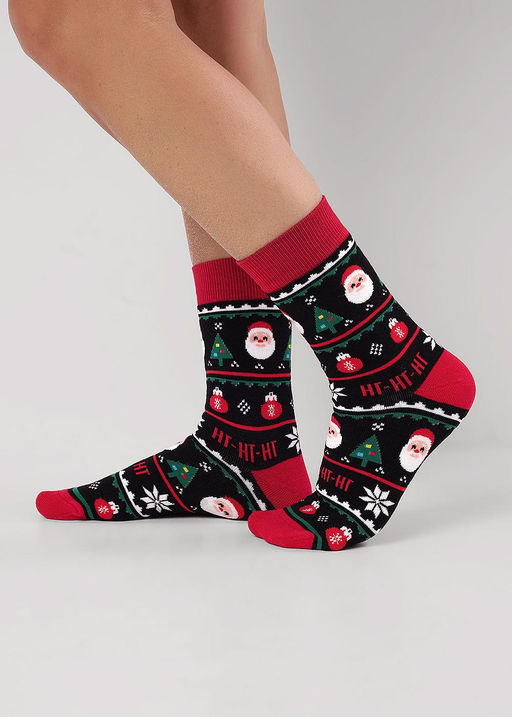 (CLE) К6551П носки муж. НГ плюш (ЧЗ)