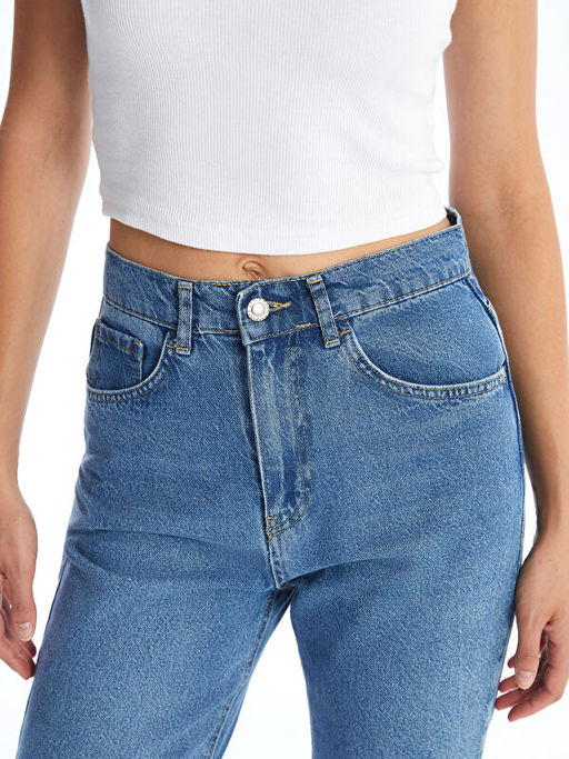 Straight Fit Kad?n Jean Pantolon