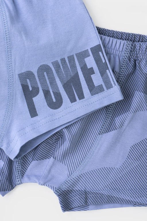 CROCKID, Трусы/ уп. Цвет: пыльно-голубой джинс, геометрия