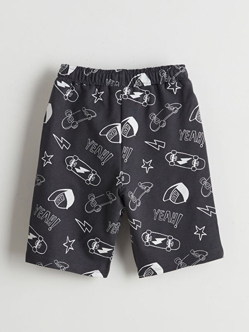 Beli Lastikli Bask?l? Erkek ?ocuk ?ort