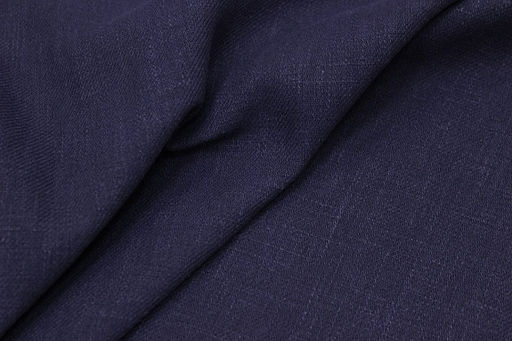 Крапива Рами (Ramie)-диагональ, цв.Чернильный с фиолетовым оттенком, ш.1.35м, крапива-100% - Купава фото 6