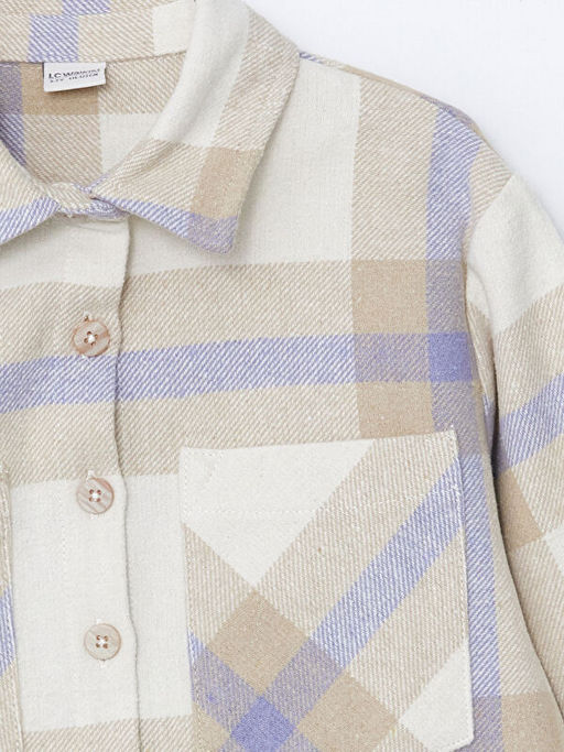 Ekose K?z ?ocuk G?mlek Ceket - Waikiki фото 5