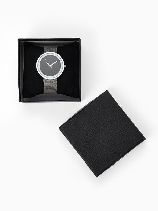 Набор коробочек подарочных 6 шт. под часы «Рептилия» крокодил, 9×9, цвет чёрный (9670096)