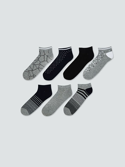 Desenli Erkek Patik ?orap 7li