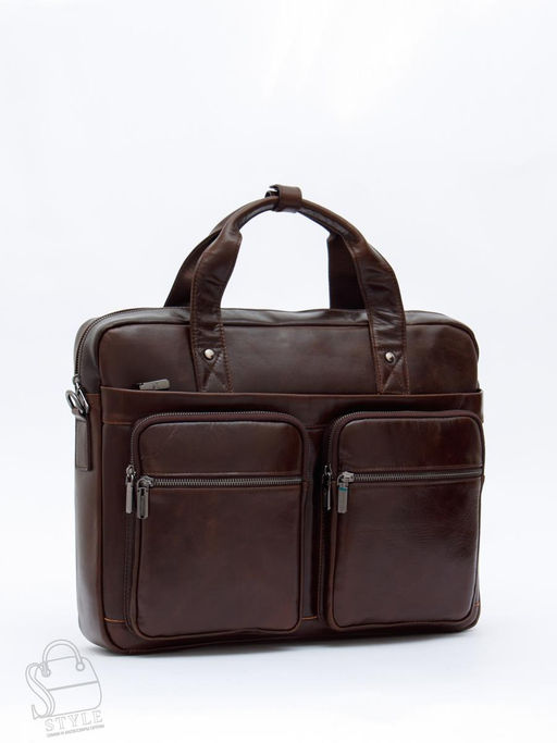 Портфель мужской кожаный 815XXL brown Fuzhiniao
