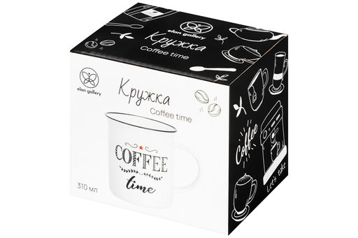 Кружка 310 мл 11,5*8,5*9 см COFFEE TIME NEW BONE CHINA - Elan gallery фото 8