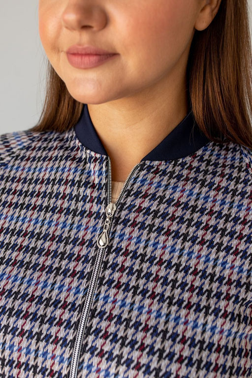 Бомбер Б-03 черно-голубой - Angelika фото 2