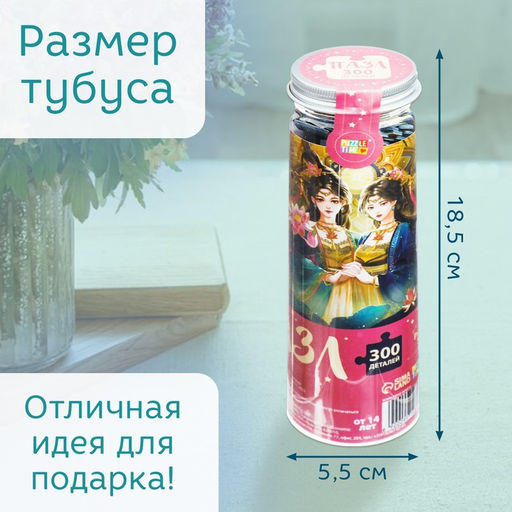 Цена за 2 шт. Пазл в тубусе «Чудесные близнецы», 300 деталей