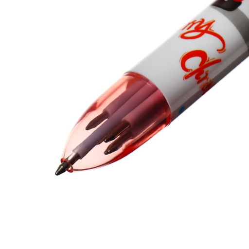 Цена за 36 шт. Многоцветная шариковая ручка Calligrata «Новый год», автоматическая, 6-ти цветная, 0.7 мм, подарочная, МИКС