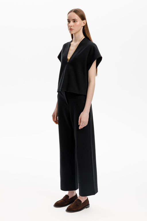 ЕВТ 4142/темный черный брюки жен