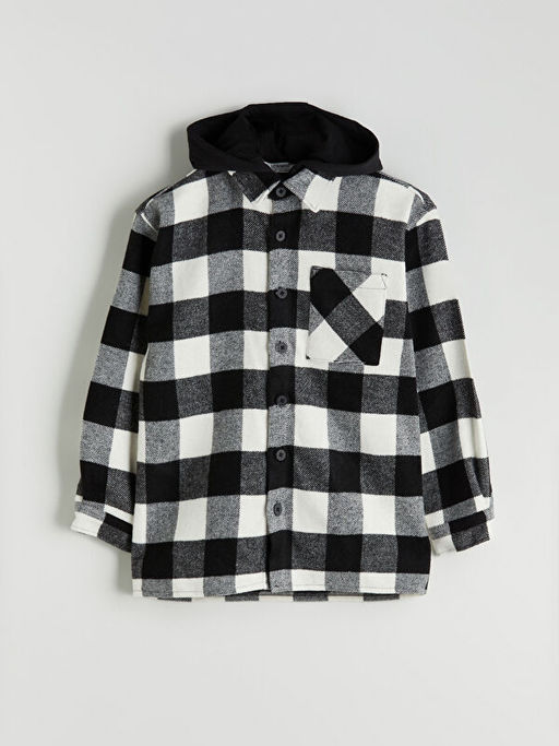 Kap??onlu Ekose Erkek ?ocuk G?mlek