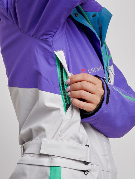 Горнолыжный комбинезон женский зимний темно-фиолетового цвета 2326TF - Chunmai фото 17