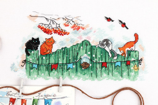 Набор для вышивания PANNA VK-7001 Любопытные хвосты 27 х 15 см