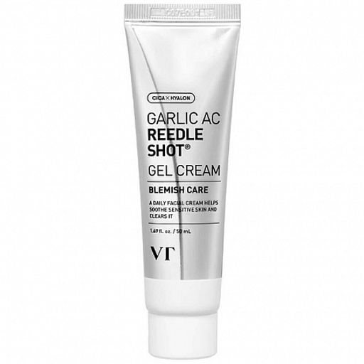 VT Cosmetics Garlic AC Reedle Shot Gel Cream 50ml - Матирующий гель-крем с микроиглами и экстрактом чеснока