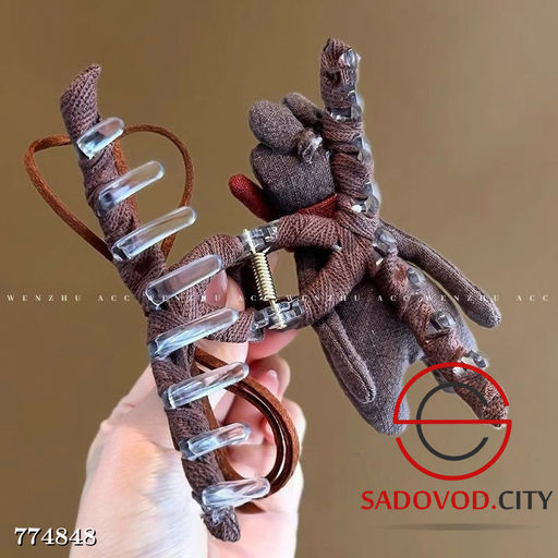 Медведь заколка для волос