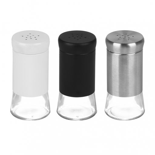 Солонка 10,8*5см. стекло. нерж.сталь, 3 цвета арт. 828-234 VETTA