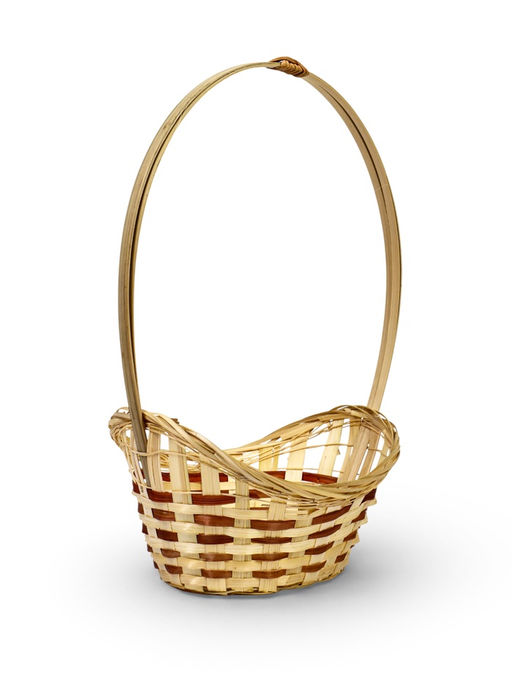 Корзина плетёная для хранения «Ладья», 24×17×8 см, бамбук