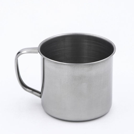 Кружка из нержавеющей стали Мэйли, 350 мл, d=8,5 см, цвет хромированный - Доляна фото 4