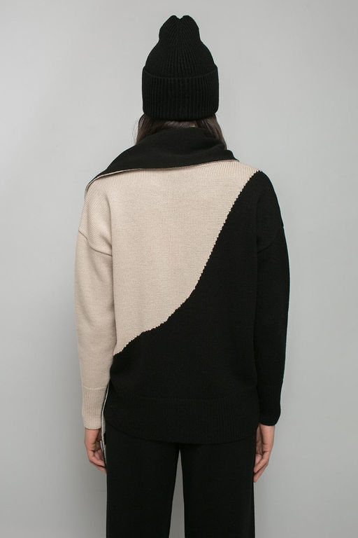 VERY NEAT _ ЕВ 15001/ш/шоколад,слоновая кость шарф жен  фото 2