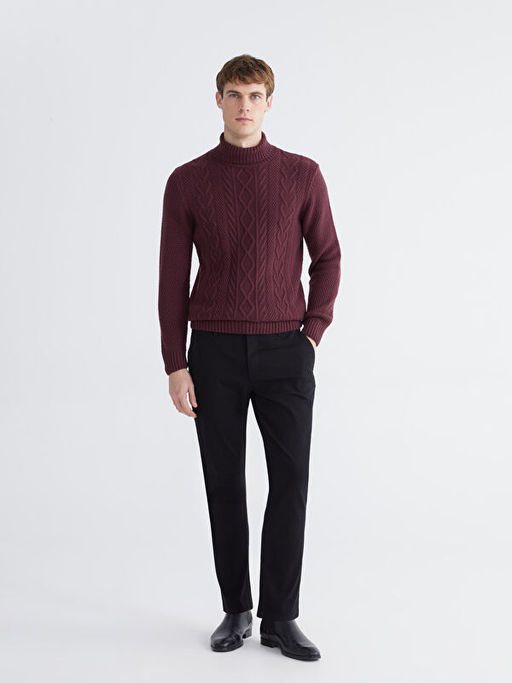 Bal?k?? Yaka Erkek Triko Kazak