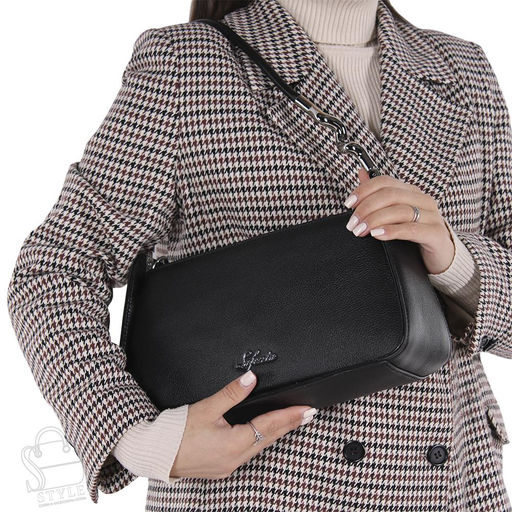 Сумка женская кожаная  98297 black Velina Fabbiano-Safenta в Новосибирске