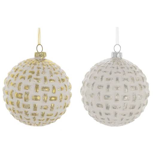 Украшение новогоднее Шар "Винтаж", D 8 см, L8 W8 H8 см, 2в.