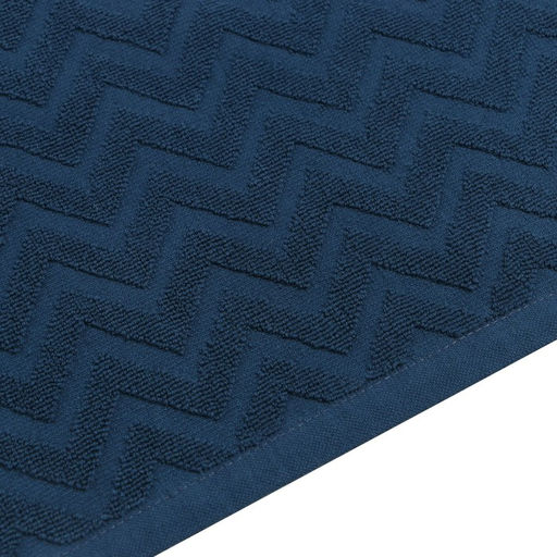 Полотенце махровое LoveLife Zig-Zag, 50х90 см, цвет голубая ель, 100% хл, 450 гр/м2  фото 3