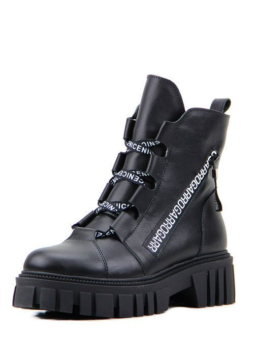Ботинки EDART 318.21153 bl.black/шерсть
