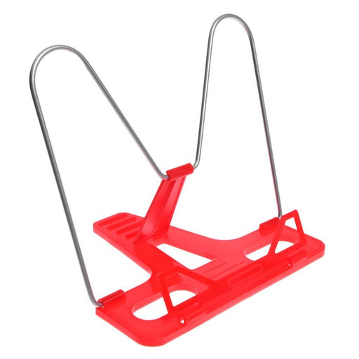 Подставка для книг «Отличный выбор», с пластиковым упором, эконом, красная