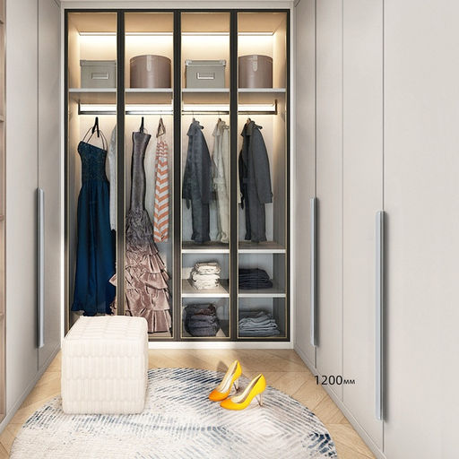 Ручка торцевая CAPPIO RT002CP, L=1200 мм, м/о 960 мм, цвет матовый хром