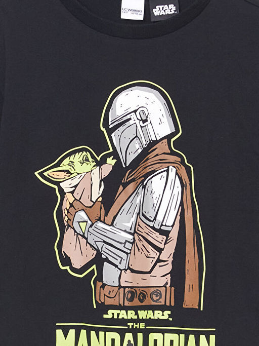 Star Wars Bask?l? Erkek ?ocuk Ti??rt ve ?ort 2li Tak?m