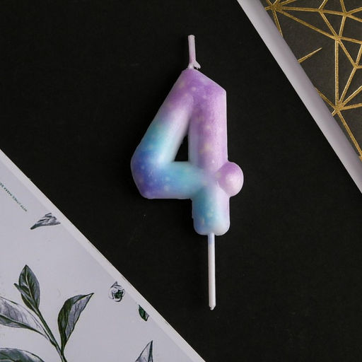 Свеча-цифра в торт 4 - Страна карнавалия фото 2