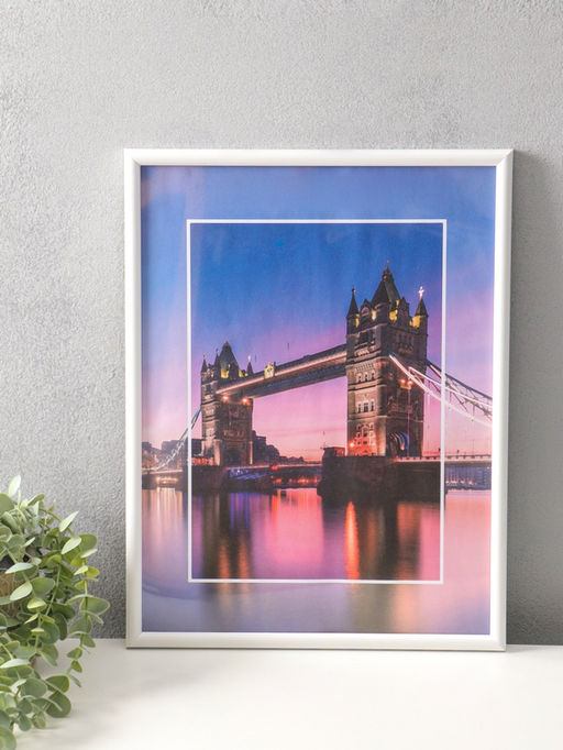 Фоторамки для фото 30×40 см, Vivo, набор 3 шт., пластиковый экран, белые