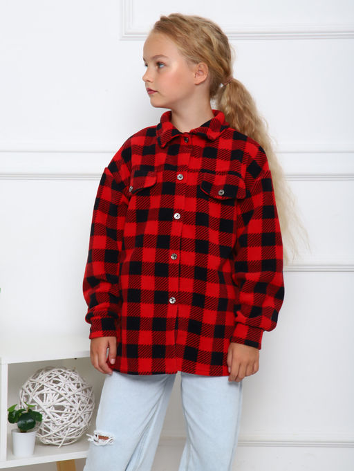 РБ013 Рубашка Мейн (красный) - Милаша фото 3