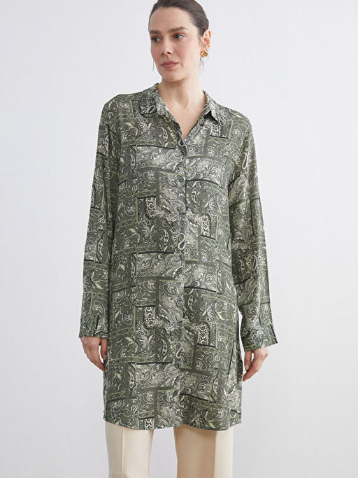 Desenli Kad?n G?mlek Tunik