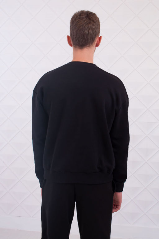 Арт. 6572 Толстовка мужская 46-54 (5 шт) Цвет:черный