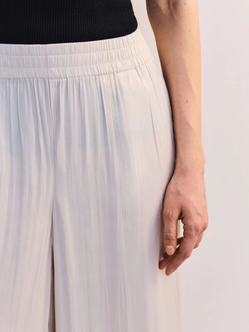 Брюки-палаццо с эластичным поясом из жатой ткани ZR2605012120-60 / Zarina