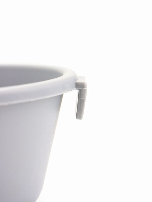 Туалет закрытый, 52×38×37 см, с УФ-лампой и миской, пластик, серый