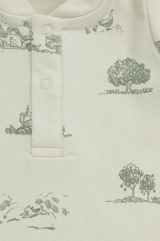 Crockid _ К 6527/сельский пейзаж на фисташковом муссе полукомбинезон яс  фото 2