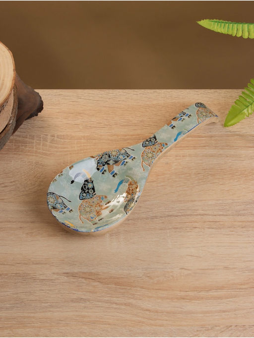 Подставка под ложку Мудрый слон, 25.593.8 см, дерево манго