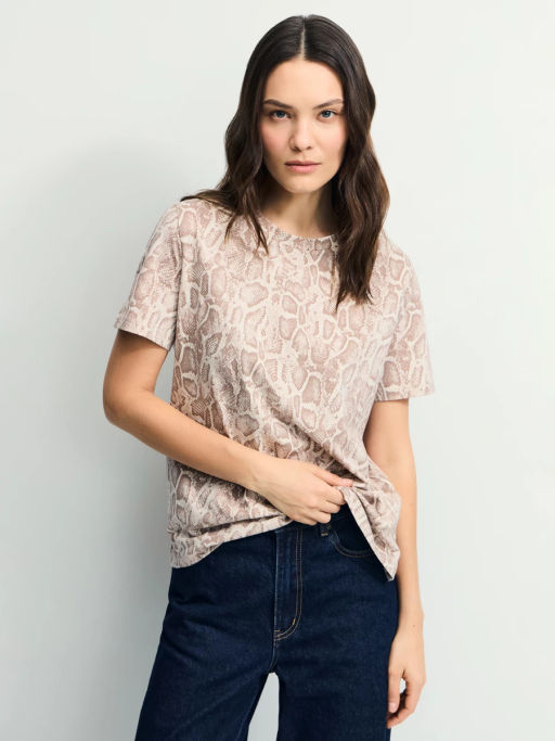 Футболка из хлопка с принтом / Zarina