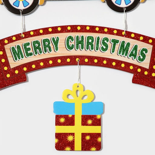 Новогоднее украшение настенное Merry Christmas, подвеска, 45?38.5 см