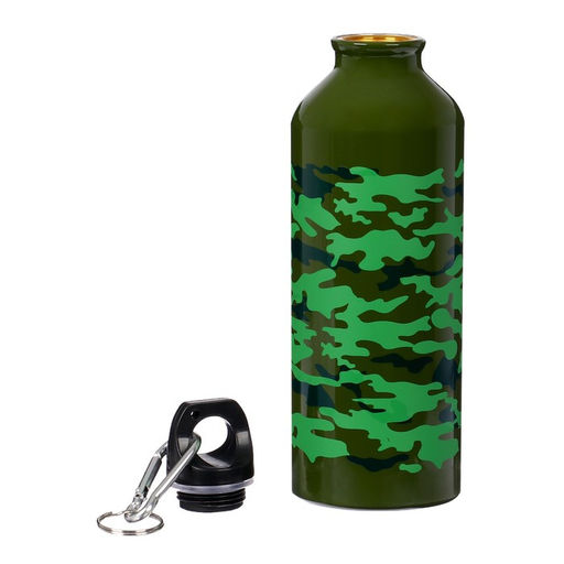 Бутылка для воды, 500 мл, корпус из алюминия, милитари