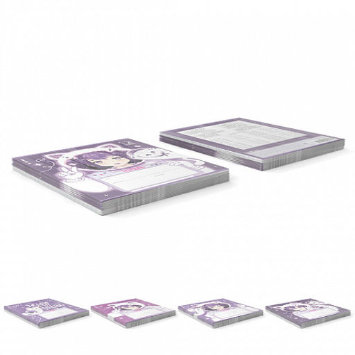 Цена за 10 шт. Тетрадь школьная ученическая ErichKrause Space Anime, 12 листов, клетка, выборочный УФ-лак c глиттером (в плёнке по 10 шт.)_MIX-PACK фото 9