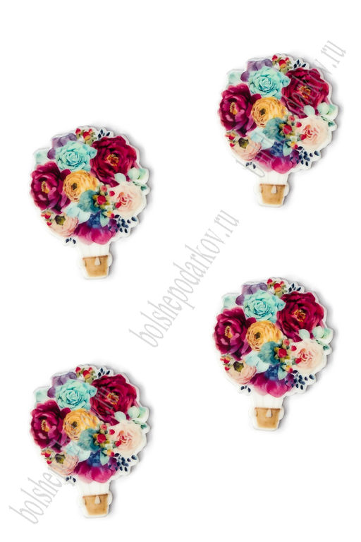 Кабошон-вырубка "Цветы" 2,8*3,4 см (10 шт) SF-5948, №2