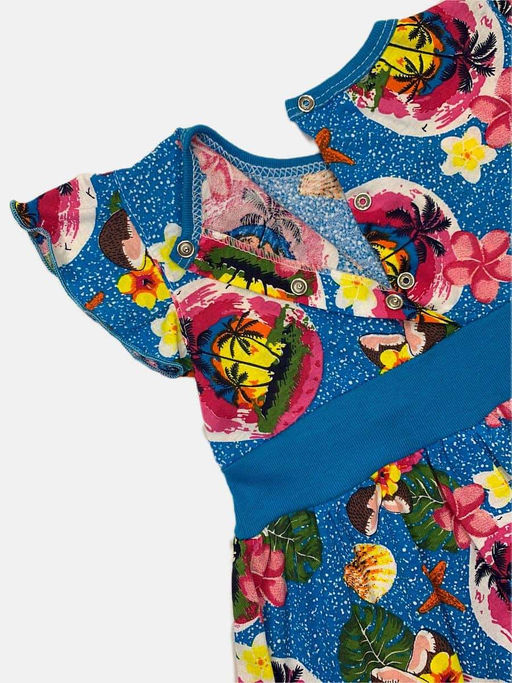 Платье супрем сзади застежка, арт.C-PL069-SU, Светлана, синий кокос - Мамин малыш фото 3