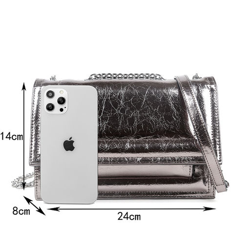 Женская сумка, кожа, MIRONPAN 240530 Темное серебро  фото 3